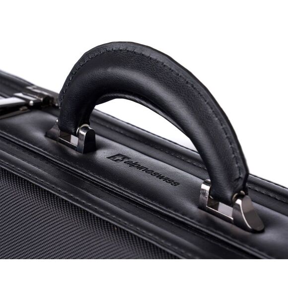Alpine Swiss Expandable Attache Case Dual Combination Lock Hard Side Briefcase - Picture 6 of 8